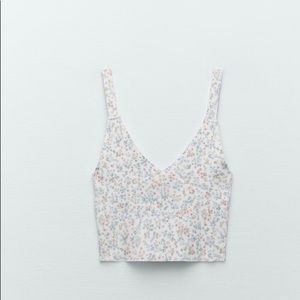 Zara floral tank top